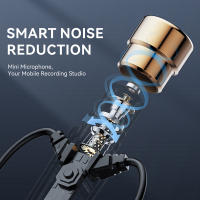 Auriculares HiFi con cable con Mini micrófono de condensador, auriculares dinámicos de graves, auriculares con cancelación de ruido para deporte, juego, música, Karaoke - details 3