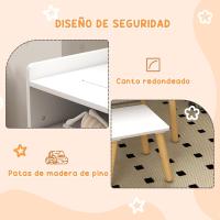 Tablero de Bloques de Construcción Rollo de Papel para Jugar Dibujar en Guardería Sala de Juegos Blanco - details 4