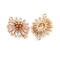 Colgantes de Encanto de Margarita de Brass de 18K Oro 4PCS Diamante Falo Joyería de Moda China - details 14