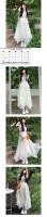 Vestido de Luna Blanca Suave Diseño de Boda de Verano Ligero con Cintura Oculta - details 2