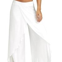 Pantalones de Yoga de Gasa Transpirable para Mujer Pantalones Sueltos Rectos de Color Sólido - details 12