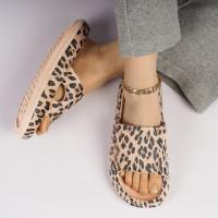 Suaves Zapatillas de Verano con Estampado de Leopardo Pantuflas Planas Antideslizantes para Hombres y Mujeres Pantuflas de Casa de Moda - details 5