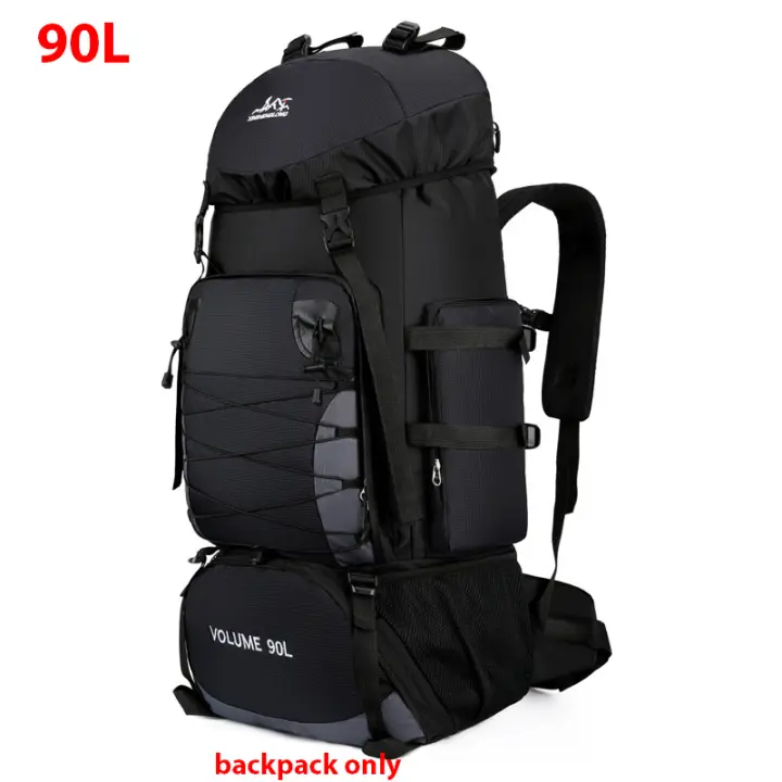 Bolsa de hombro para camping y senderismo Hecho de nylon with Correa ajustable CAPACIDAD DE 80-100 litros Mochara de viaje 90L para hombres - 1