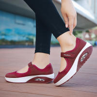 Mocasines de plataforma para mujer, zapatillas cómodas sin cordones, zapatos ligeros para caminar, gris, trabajo, mecedoras largas horas - details 20