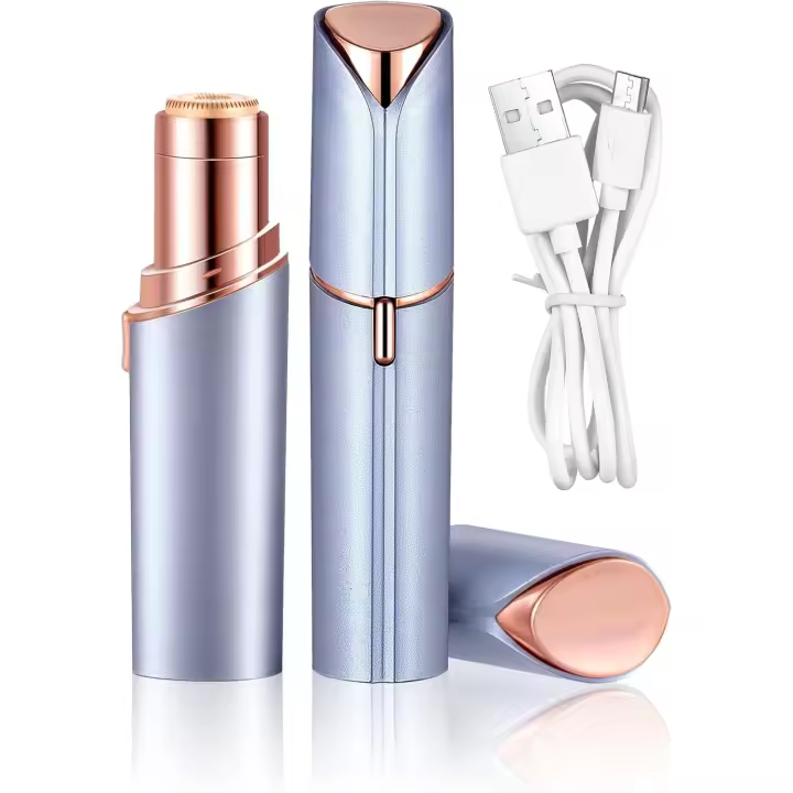 Mini Afeitadora eléctrica recargable por USB para mujer, depiladora de Bikini portátil para labios, Barbilla, axila, mejillas, depilación Facial - 1