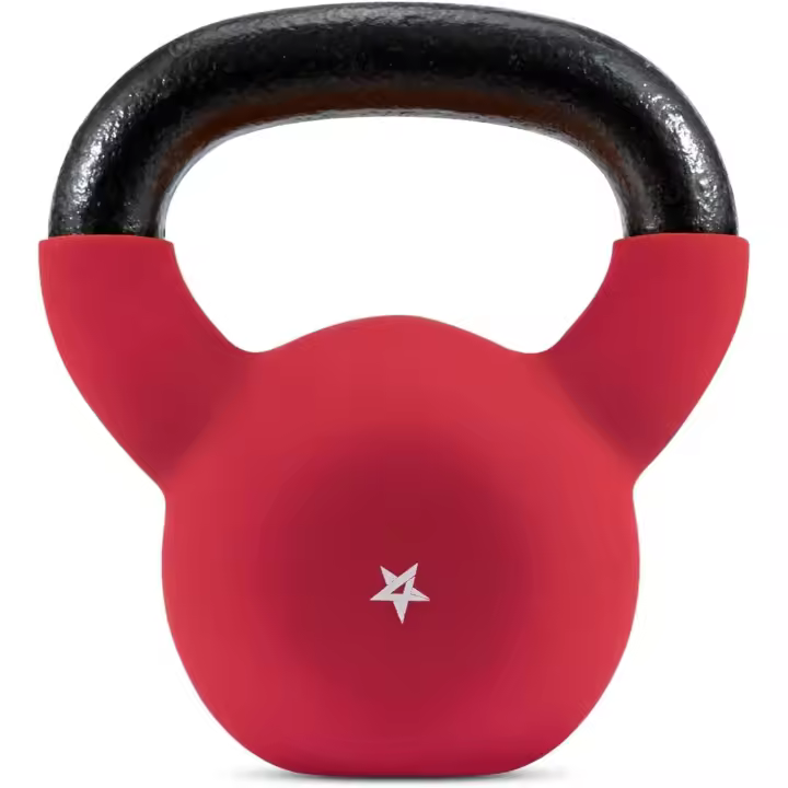 2-20kg Pesa Rusa de hierro fundido con revestimiento de neopreno, Kettlebell multicolor - 1