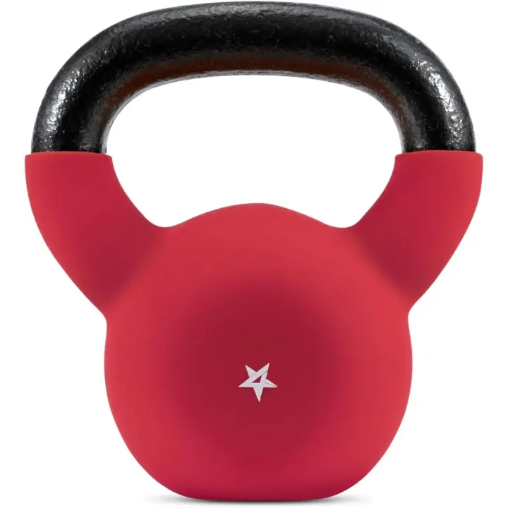 2-20kg Pesa Rusa de hierro fundido con revestimiento de neopreno, Kettlebell multicolor - 1
