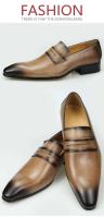 Zapatos de cuero informales para hombre, cómodos y hechos a mano, para fiesta y oficina, nueva marca de lujo - details 1