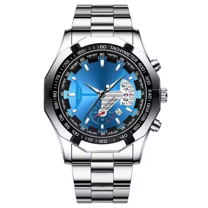 Reloj de Lujo Leten Reloj de Cuarzo con Luz y Resistente al Agua para Hombres - 1