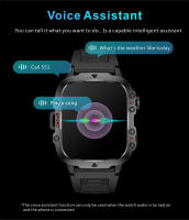 Reloj inteligente Ultra militar para hombre, dispositivo resistente al agua IP68, 5ATM, Monitor de salud, llamadas BT, 2024 pulgadas, para deportes al aire libre, novedad de 1,96 - details 11
