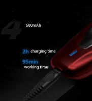 Kemei-Afeitadora eléctrica inalámbrica para hombre, máquina de afeitar con cuchilla flotante, recortadora emergente, recargable, KM-1123 - details 4