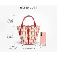 CH Bandolera de viaje diario de gran capacidad Diseño de estampado de letras de moda Bolso de hombro con temperamento para mujer Mochila de lujo de alta gama premium versátil - details 1