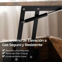 Mesa de Café Elevable y Extensible con Revistero 98x50x(41,8-56) cm Mueble para Sala de Estar y Comedor - details 43
