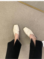Baotou media zapatillas desgaste primavera y verano, nuevo diseño de nicho sentido un pedal moda casual plana fresca zapatillas - details 9