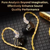 Cable de auriculares QKZ T1 de 8 hilos, Cable mejorado de 0,75 MM, 2 pines, Cable de auriculares KZ Chapado en plata, auriculares con Cable Jack KZ de 3,5mm - details 4