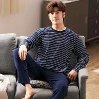 Conjunto de Pijama para Hombres Primavera-Otoño 2 Piezas Suaves de Manga Larga Ropa de Casa Casual - details 5
