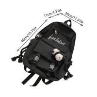 Mochila nvas grande para hombres y mujeres, cuello sual de color sólido, bolso de hombro escolar Vie, versión coreana - details 0