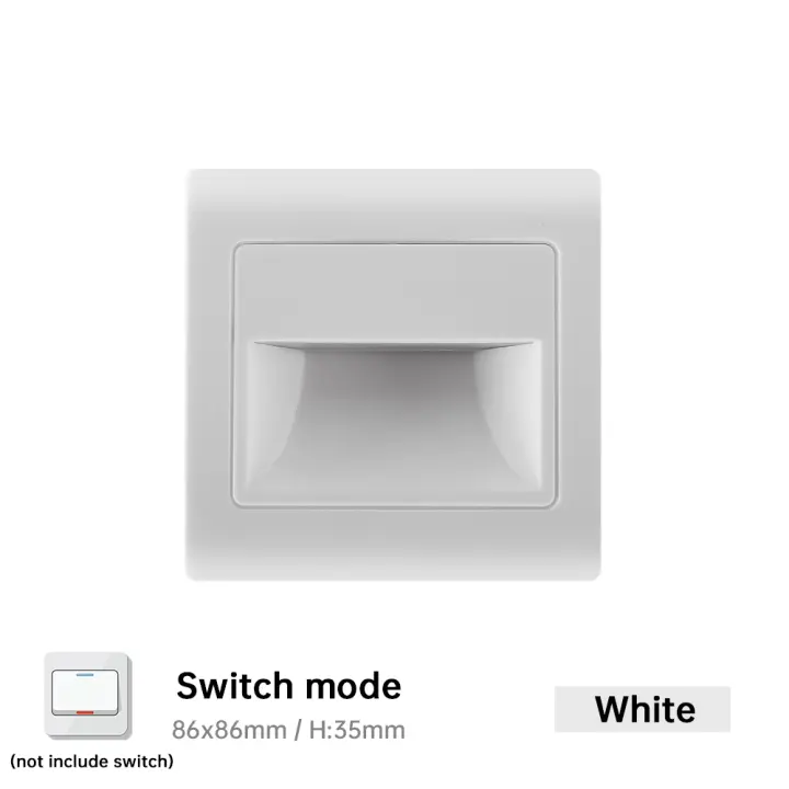 Luz Led empotrada de pared para el hogar, accesorio de iluminación con Sensor PIR, lámpara moderna para interior, escalones, escaleras y pasillo - 1