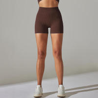 Pantalones cortos deportivos para mujer, mallas transpirables de cintura alta para yoga, correr, ciclismo, entrenamiento, gimnasio, verano - details 28