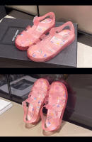Nuevos zapatos de gelatina romana para niños, zapatos con agujero en la cabeza, zapatos de playa para vadear para niñas - details 33