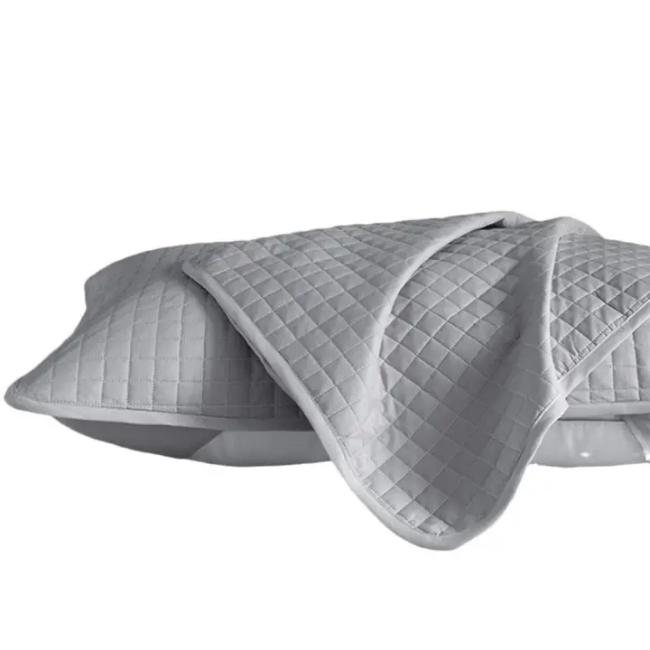 Funda de almohada para prevención de manchas del hogar, toalla cómoda a prueba de sudor, fundas de almohada suaves a prueba de polvo, 2 uds. - 1