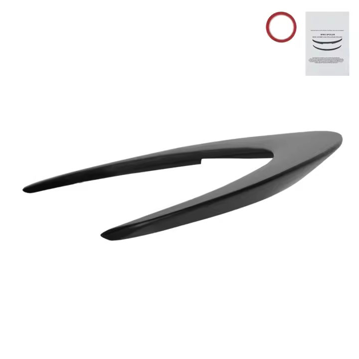 SucceBuy Alerón de coche GT Wing de 48,2 pulgadas, compatible con Tesla Model 3, material ABS de alta resistencia, pintura horneada, alerón trasero de carreras para automóviles, negro mate - 1