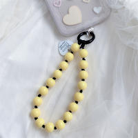 Pulsera coreana con cuentas de corazón de amor para mujer, pulsera colorida y dulce para teléfono, accesorios para iPhone, cordón colgante con cadena antipérdida - details 5