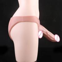 Embalaje privado SEXY FAAK Calzoncillos de silicona con consolador realista hueco grande usable con funda Masturbador masculino Juguetes sexuales para hombres Retraso de la eyaculación - details 9