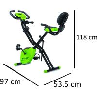 Bicicleta Estática Plegable,X TOP Magnet Bike, Pantalla LCD Multifunción,Volante de Inercia,8 Niveles Resistencia, Sensor De Frequencia Cardiaca, Doble Manillar, Bici de Spinning - details 11