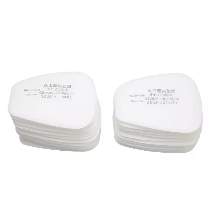 Filtro de algodón para respirador de 20 piezas, recambio Universal a prueba de polvo para respirador de Gas serie 6200, 6800, 7502 - 1