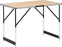 Mesa Plegable de Aluminio y Acero Ideal para Acampar, Cenar al Aire Libre, Jardín, Balcón, Fiesta de Familia, Barbacoa Muebles y Organización - details 0