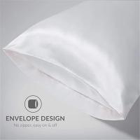 Unimmont-Funda De Satén Cómoda De Color Sólido, Almohada Para Dormitorio, 1 unidad - details 1