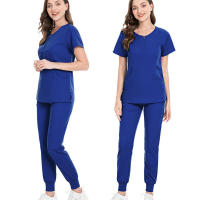 Conjunto de tres uniformes quirúrgicos para mujer, camiseta clínica para salón de belleza y pantalones, túnica de enfermería para médico de Spa - details 10