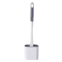 Cepillo De Limpieza De Inodoro De Silicona Con Soporte Cabeza Plana Y Pincel Suave Flexible Para Baño Y Cocina Accesorios Ecológicos Para El Hogar - details 3