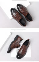 Primera capa de piel de oveja de los hombres de negocios casual zapatos de cuero formal zapatos de los hombres. - details 15