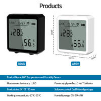 Sensor inteligente de temperatura y humedad con pantalla Digital LCD, Detector de termómetro interior para Alexa y Google - details 7