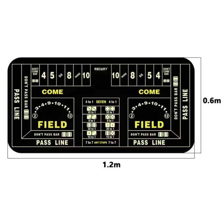 Baze Poker-Mantel de Texas Hold'em, 21 puntos, Tapis de Mesa de póquer, impermeable, ruleta, papel de Casino - 1