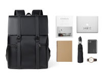 Mochila para ordenador portátil, mochilas impermeables para estudiantes, bolsa de viaje, PU de alta calidad, logotipo impreso de gran capacidad - details 5