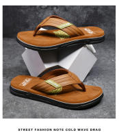 Nuevas chanclas de los hombres de gama alta casual pellizco-pie zapatillas de los hombres desgaste antideslizante sandalias de playa - details 15