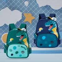 Mochila escolar de gran capacidad para niños, Bolsa Escolar Simple, impermeable, ligera, Oxford, dinosaurio, equipaje - details 5