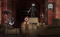 Doors Monster Building Toys figuras Seek Screech 6 juegos de bloques de juego de terror (302 piezas) - details 0