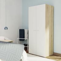 Armario Dormitorio Ropero 2 Puertas, Blanco, 180x79x52 cm(Alto x Ancho x Fondo), Mueble Auxiliar Moderno, Colección Tibet - details 9