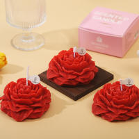 Velas perfumadas con flores de peonía a baja temperatura, regalos románticos de acompañamiento - details 2