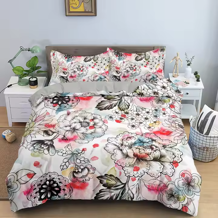 Seta de Jabón Vintage con Diseño Floral de Peonía y Girasol Ideal para Decoración de Dormitorio Material de Poliéster Estilo Boho - 1