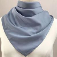Pañuelo para la cabeza de 70x70cm para mujer, pañuelos para el pelo de satén de seda, pañuelo bonito para mujer, bufandas para el cuello para mujer, verde, negro y blanco - details 3