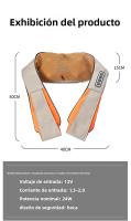 El chal de masaje amasado de doble propósito venderá regalos, masajeador de cuello y hombros, masaje de columna cervical - details 0