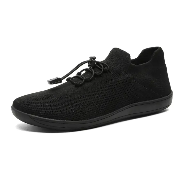Zapatos casuales populares de gran tamaño para hombres y mujeres de ancho último vuelo tejido perezoso zapatos pareja deportes fitness calcetines zapatos - 1