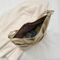 Bolso de Mano de Lujo para Mujer Asa Superior de PU Diseño Informal de Cuero Plateado y Dorado - details 4