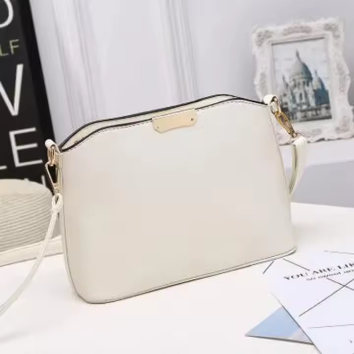 Nuevo Bolso de Messenger de Color Caramelo Bolso de Hombro Informal con Concha para Mujer - 1