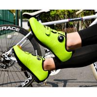 Zapatillas de ciclismo de carretera para hombre y mujer, zapatos planos de velocidad para bicicleta de montaña, con calas Spd y Pedal, novedad - details 16